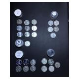 (25) 1943 Sterling US cents mixed mints & grades