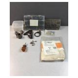 Metal Screws with other h hardware and wick