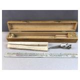 Zephyr lettering set with wooden holding case