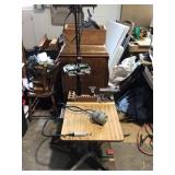 Homemade workstation on wheels