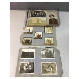 Vintage black and white photo album