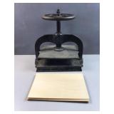 Antique cast iron book press