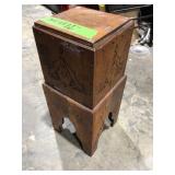 Unique shop built wood plant stand