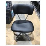 Short metal cushier rolling chair