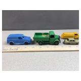 (4) vintage toy cars