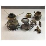 Brass oil lamp parts