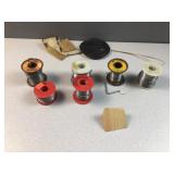6 spools of Solder wires with other hardware