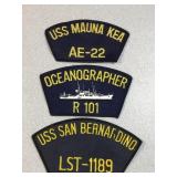 Embroidered military patches