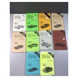 (10) Model car promotional and kit guides years