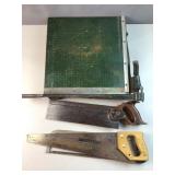 A vintage green monarch 12 inch guillotine paper