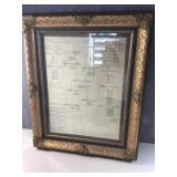 Vintage 34ï¿½ by 24ï¿½ picture and frame