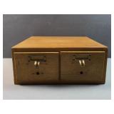2 drawer Table top cabinet