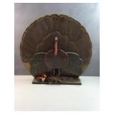 Wooden thanksgiving turkey decoration