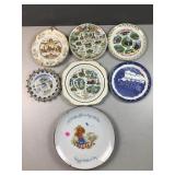 Vintage happy Motherï¿½s Day and location plates