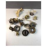 Brass and metal kerosene oil lamp burners and