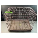 Precision pink dog cage