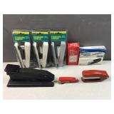 Staplers and staples