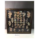 Vintage style tattoos framed 26x26