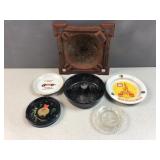 (6) vintage ashtrays