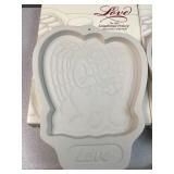 Longaberger cookie mold and metal basket