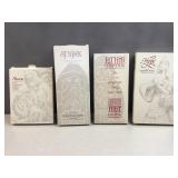 (4) vintage Longaberger Pottery Christmas Cookie