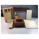 Wood Anne steel pans with other wood pieces