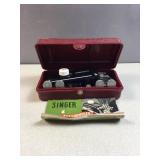 Singer sewing hole puncher with case