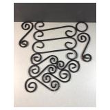 Wrought iron scrolls
