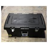 Sterilite black storage bin wheels, handles,