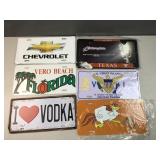 (6) license plates