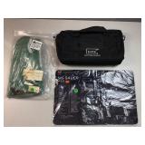 Shooting sports bag, sig sauer tek mat, and army