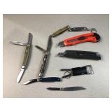 Box cutters and pocket knives