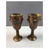 pair copper chalice