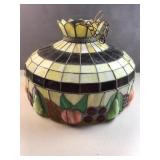Stained glass hanging light - has chips and breaks