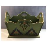 Wood designer magazine rack