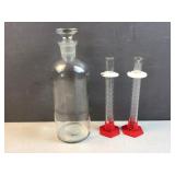 Science Lab / Classroom glass items