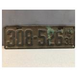 1931 Illinois license plate