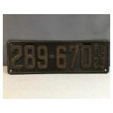 1923 Illinois license plate
