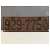 1927 Illinois license plate