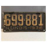 1936 Illinois license plate