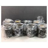 (8) Steam train engine locomotive mug set