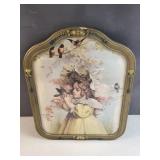 Vintage little girl fancy framed art