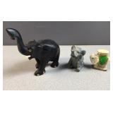 (3) Elephant figures