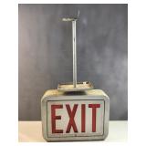 Vintage lighted double sided exit sign