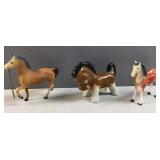 (3) Collectible Horse figures
