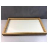 wood framed tray