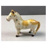 2 piece molded cast iron horse
