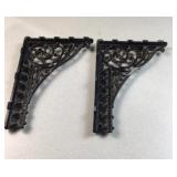 ornate metal shelf brackets