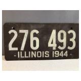 1944 Illinois license plate