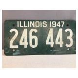 1947 Illinois license plate